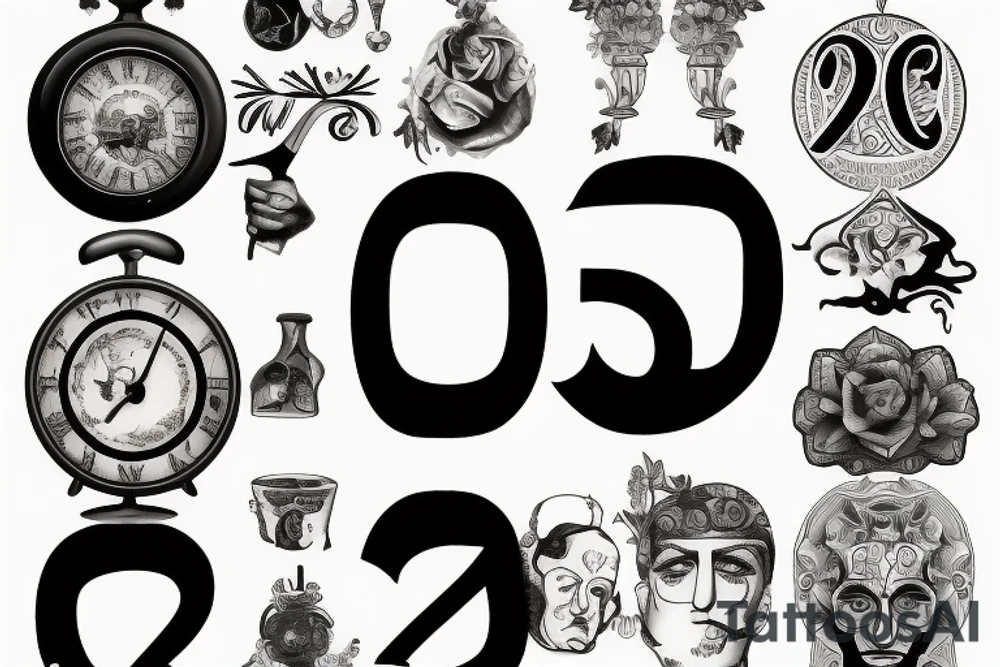 Date in Roman numbers tattoo idea
