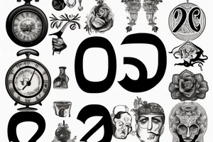 Date in Roman numbers tattoo idea