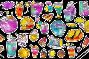 Cocktail tattoo idea