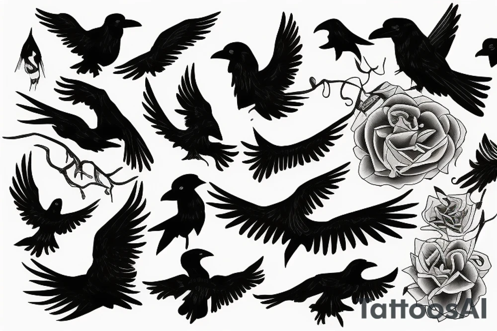 Raven, USA tattoo idea
