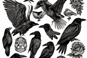 Raven, USA tattoo idea