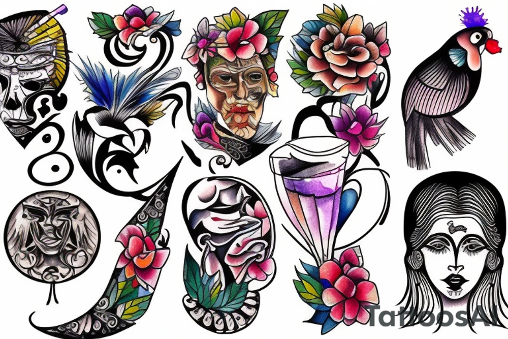 Cocktail tattoo idea