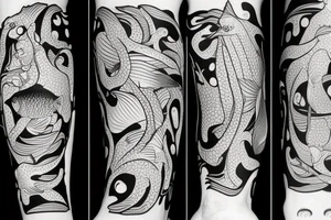 Fish with legs tattoo idea