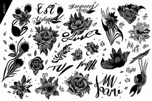 Esmée Lillie Miller arm sleeve tattoo idea