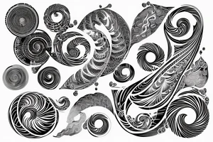 Fractals static spiral tattoo idea
