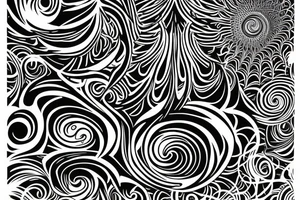 Fractals static spiral tattoo idea