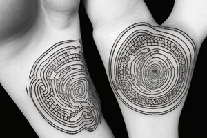 time space spiral tattoo idea