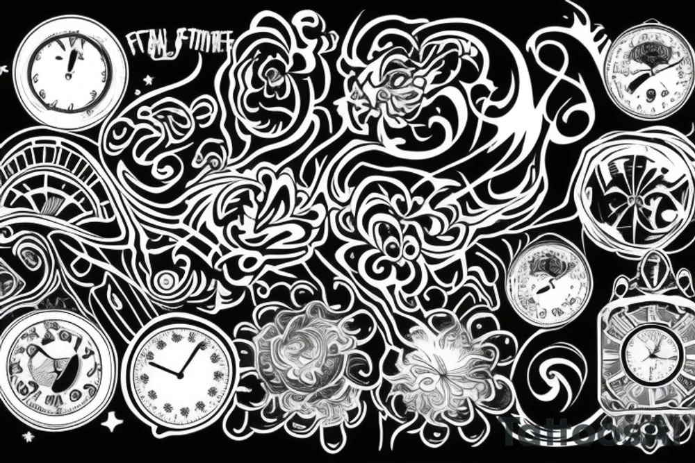fractal time title tattoo idea