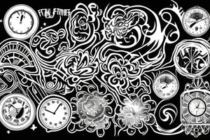 fractal time title tattoo idea