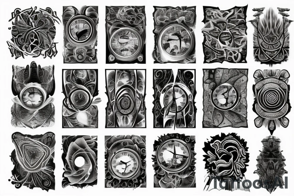 fractal time title tattoo idea