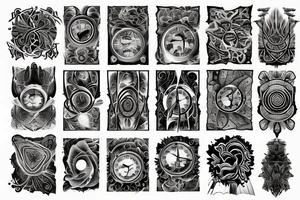 fractal time title tattoo idea