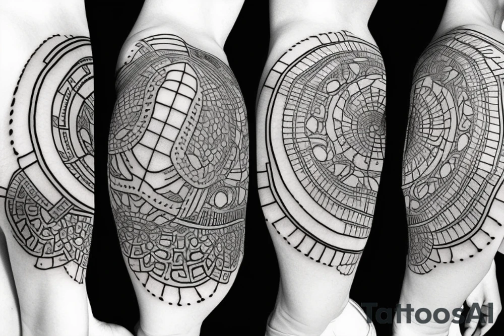 fractal time turtle tattoo idea