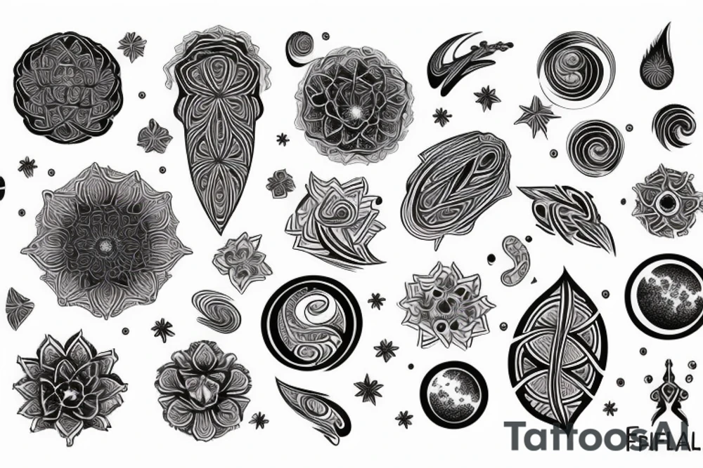 fractal space tattoo idea