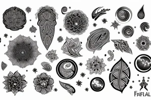 fractal space tattoo idea