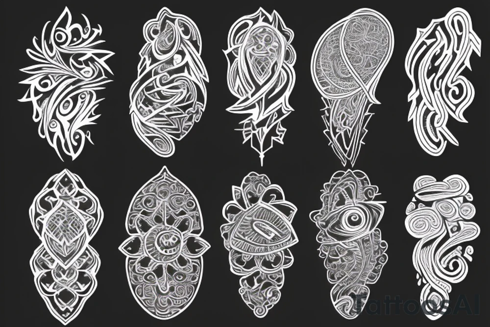 fractal space tattoo idea