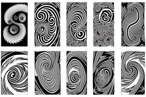 fractal spiral space trip tattoo idea