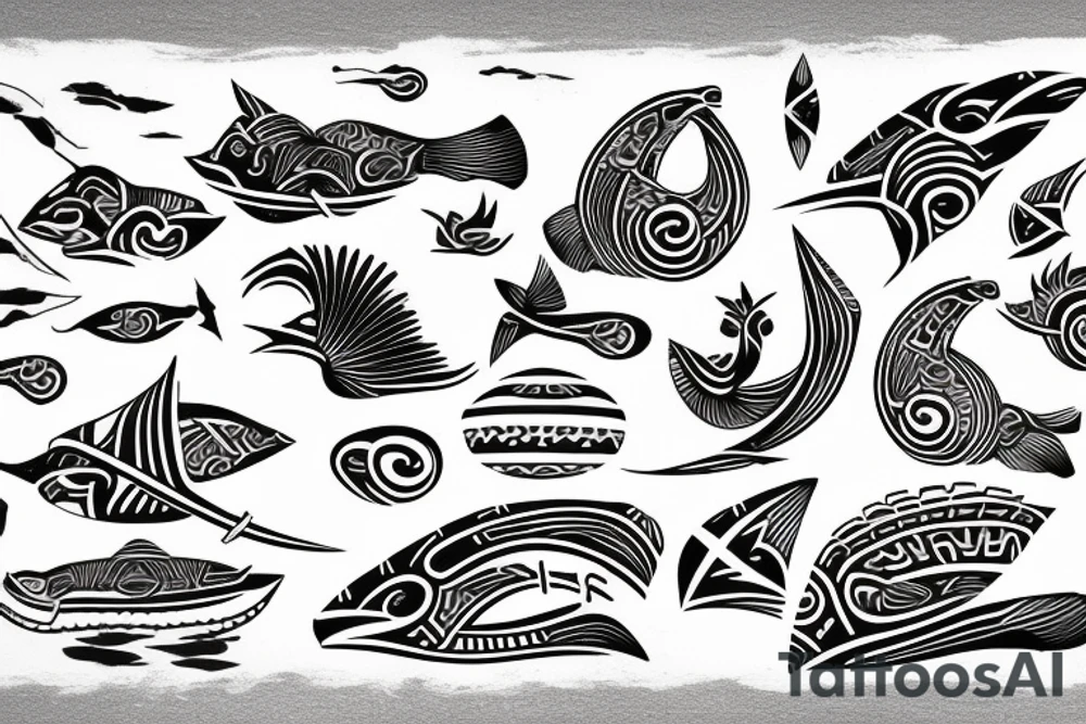 boat space Maori tattoo idea