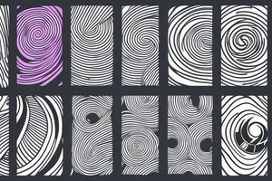 flying spirals space Synthwave Stil, 2d digitale Vektorgrafik finelinestyle illustration tattoo idea