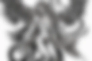 Angel fighting demon tattoo idea