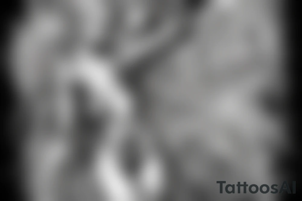 Angel fighting demon tattoo idea