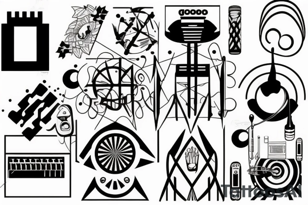 god is a dj tattoo idea