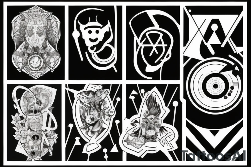 god is a dj tattoo idea