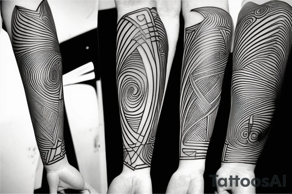 Picasso is a techno dj tattoo idea