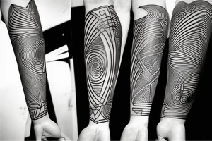 Picasso is a techno dj tattoo idea