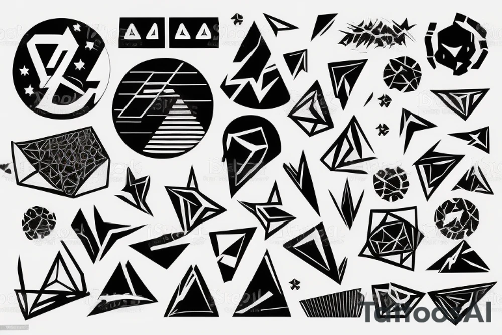 acid rave music synthwave style, 2d digital vector art finelinestyle illustration tattoo idea