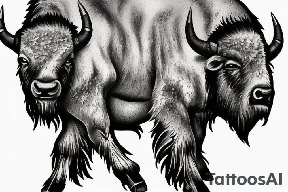 Bison tattoo idea