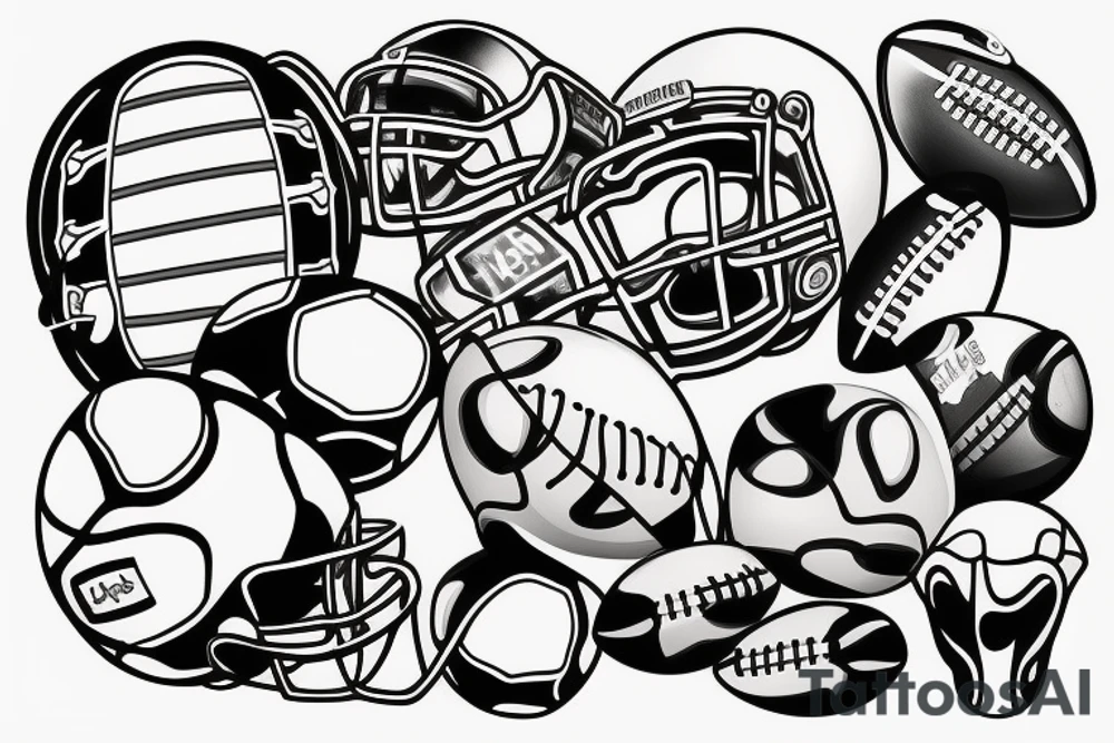 Football tattoo idea