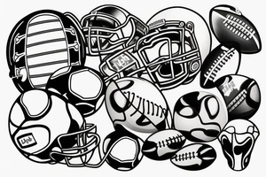 Football tattoo idea
