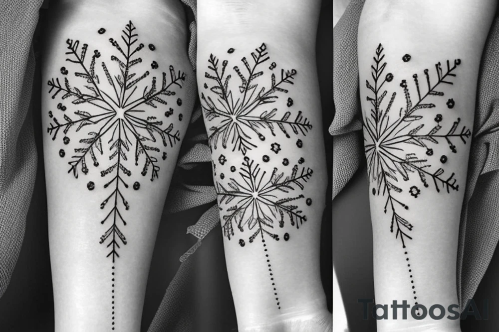 Snowflake tattoo idea