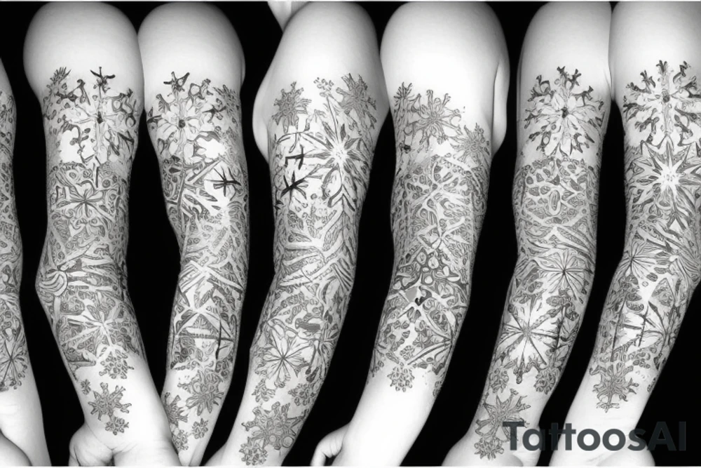 Snowflakes tattoo idea