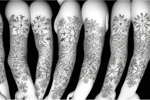 Snowflakes tattoo idea