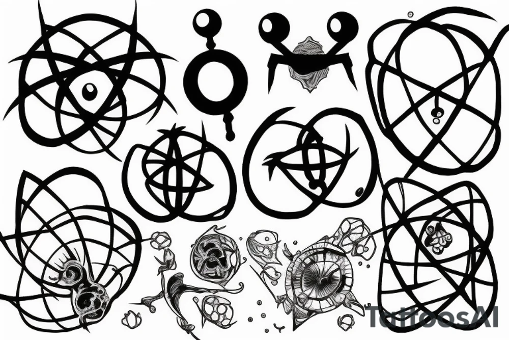 Atom tattoo idea
