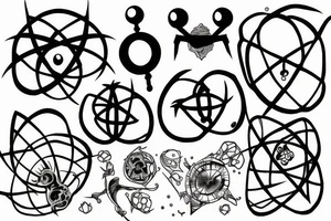 Atom tattoo idea