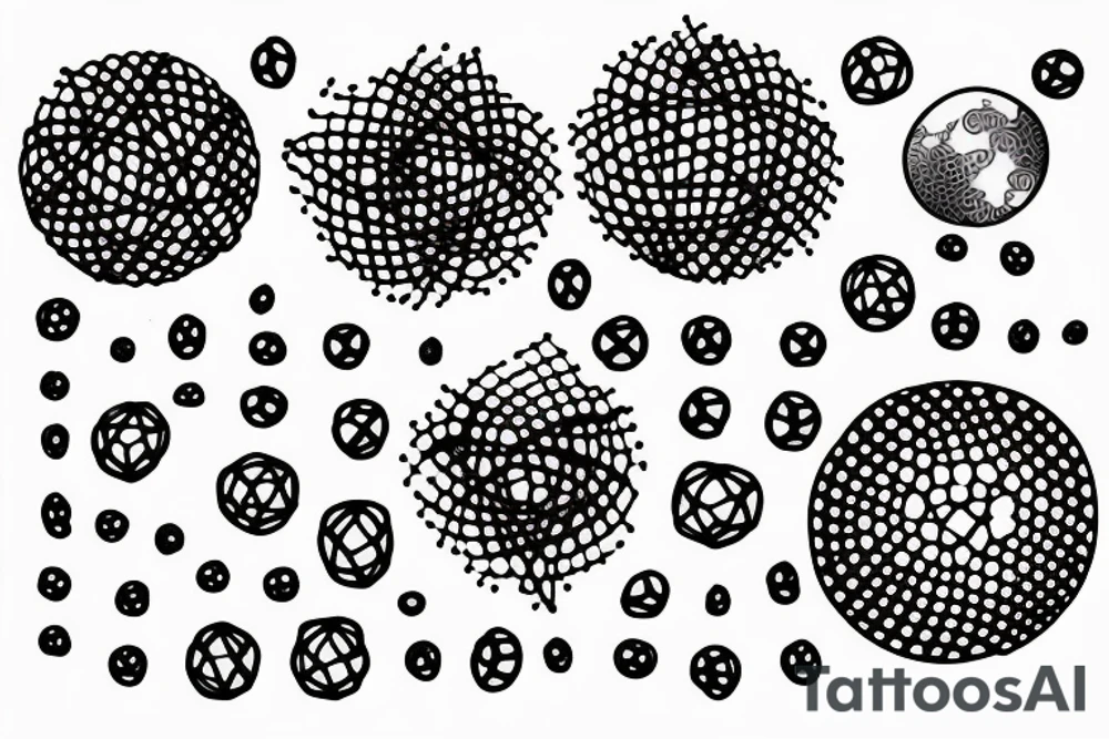 Atom molecule tattoo idea