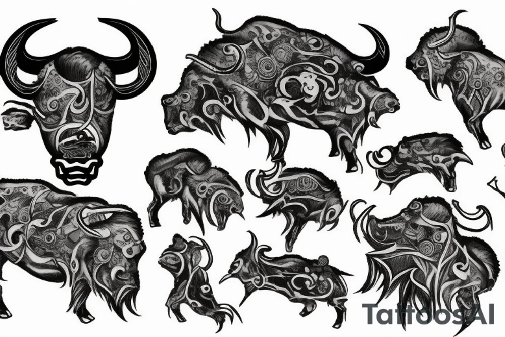 Buffalo tattoo idea