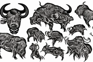 Buffalo tattoo idea