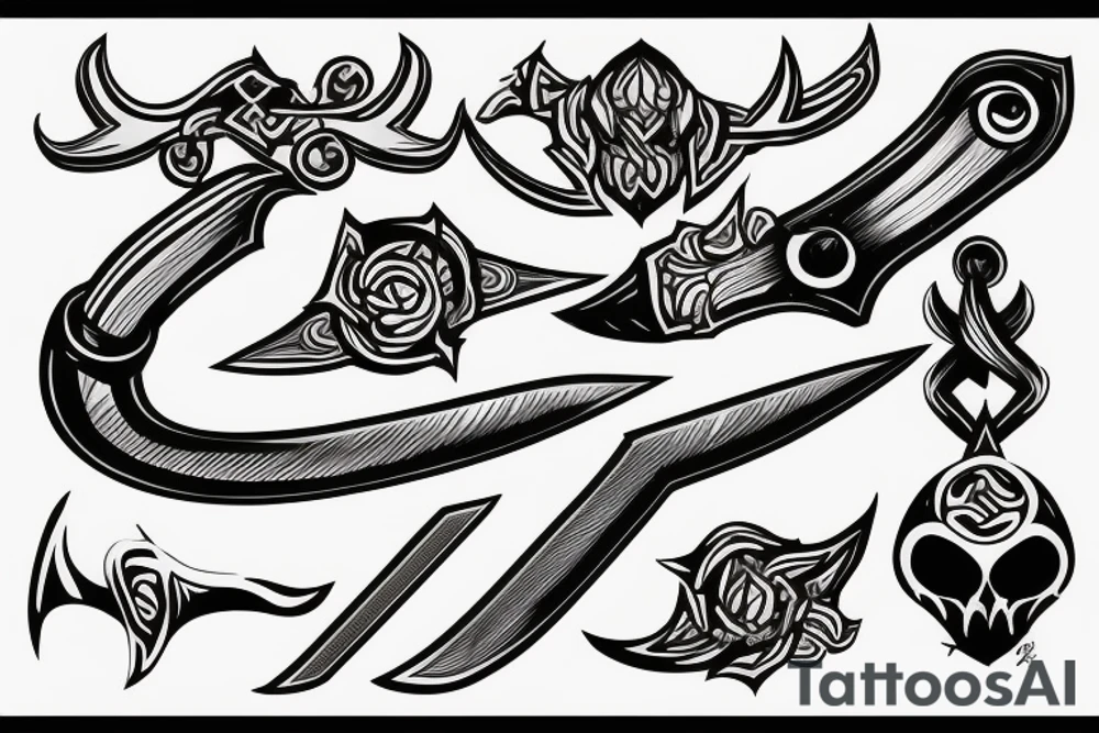 Sabre sword tattoo idea