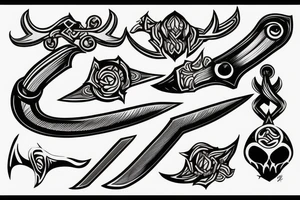 Sabre sword tattoo idea