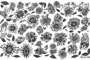 Pushing up daisies tattoo idea