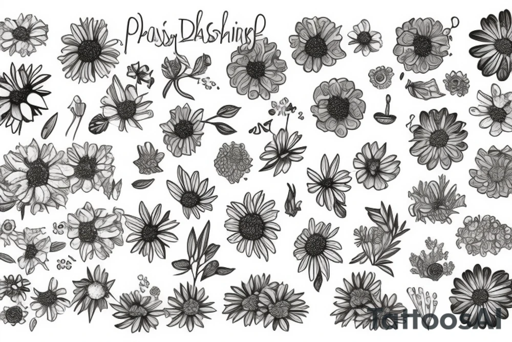 Pushing up daisies tattoo idea