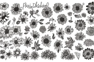 Pushing up daisies tattoo idea