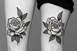 Fine line 
No shading 
Peonies and roses
Small tattoo idea