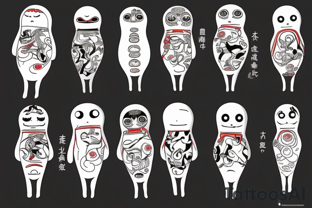 A teruterubozu in a room tattoo idea