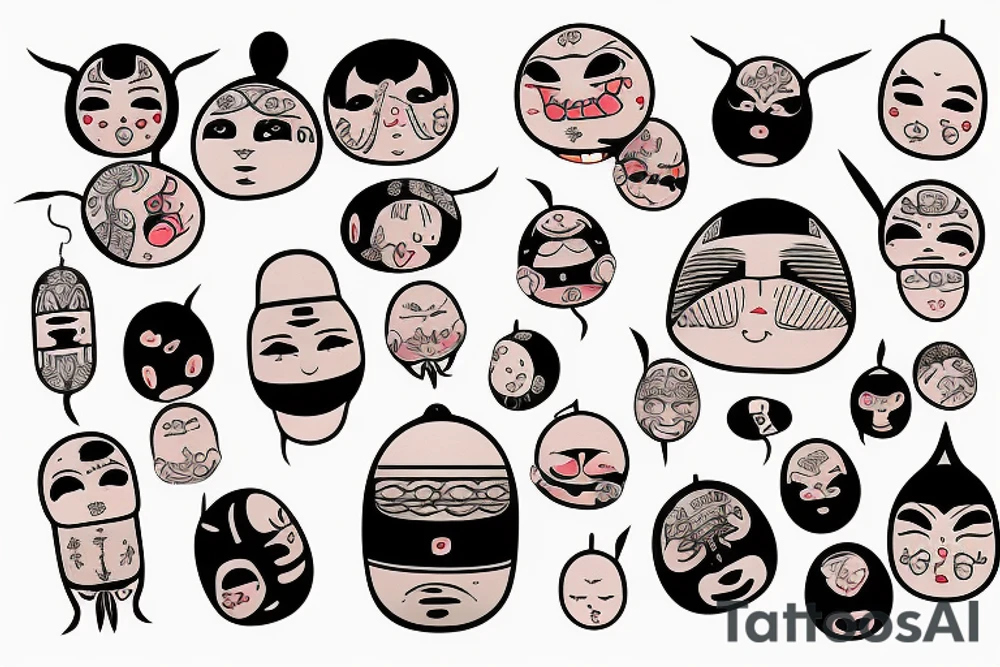 A teruterubozu in a room tattoo idea