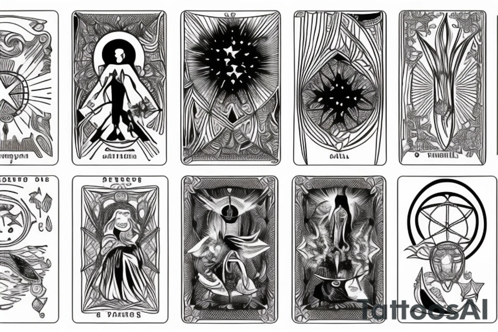 The star tarot card tattoo idea