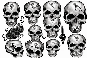Wizard holding skull tattoo idea